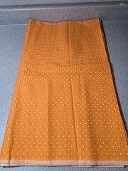 Orange White Polka Dot Fabric Unbranded 3 Yards 108 X 44