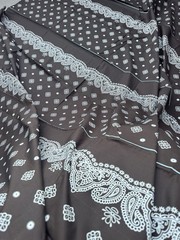 Miu Miu Motif 100% Cotton Fabric | 55” Wide By The Yard | Dress Scarf