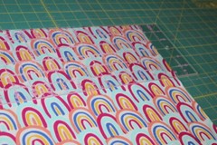 GIRL Girls Fabric Fat Quarter FQ {100% COTTON} Rainbows Rainbow Colorful HAPPY