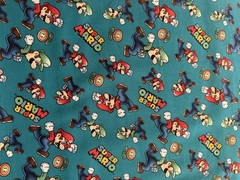 Super Mario Cotton Fabric 1 Yards And 13 Inches.