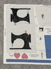 Vintage Concord Fabrics Cut & Sew Fabric Sewing Machine Cover Joan Kessler