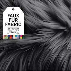 Explore Luxurious Dark Gray Faux Fur – 36″ x 60″ for Elegant Upholstery & Crafts