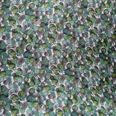 Liberty of London SILK CHIFFON – “Winter Berry” Tiny Berries in Shades of Green