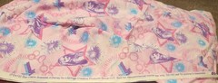 Hannah Montana Pink Purple Print Cotton Fabric Disney Miley Cyrus 1 yard ×43″