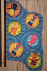 backyardigans fun fabric length polyester 6 characters 2.5 inch #1007 *