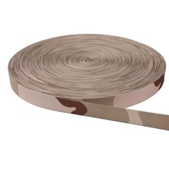 Desert Camouflage Webbing Non-elastic Edging Strips Bag Strap f DIY Width 2.5cm