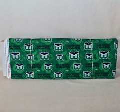 Hartford Whalers ~ Logo On Logo Pattern NHL Cotton Fabric 1/4 Yard 9” X 44”