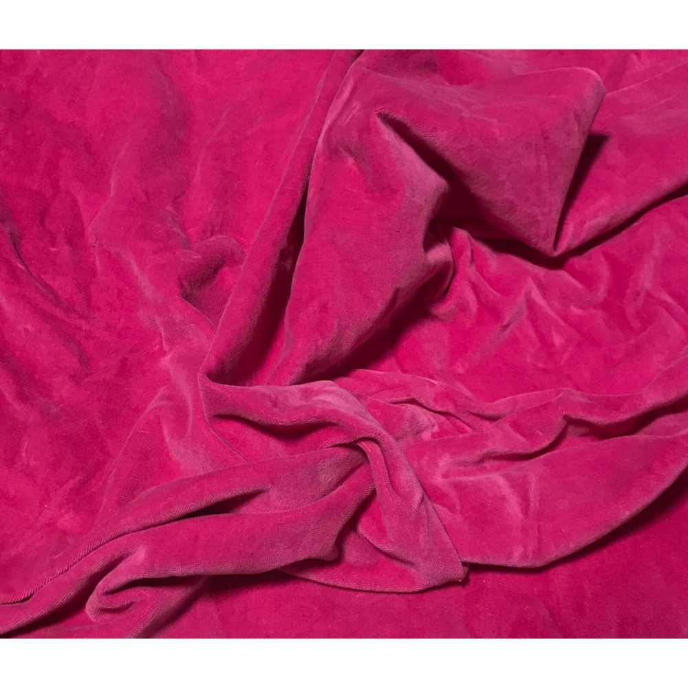 Hand Dyed Fuchsia Pink – Cotton Velveteen Fabric