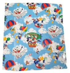 Walt Disney Mickey Minnie Mouse and Friends Hot Air Balloons Fabric
