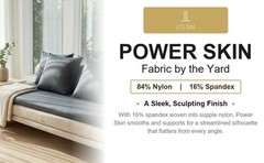 Power Skin Fabric by the Yard 4-Way Stretch 84% Nylon Spandex 280 GSM Knit