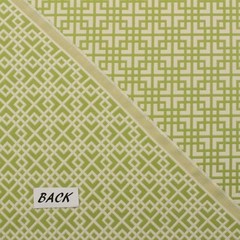 CLARENCE HOUSE OD LILLY GREEN GEOMETRIC OUTDOOR JACQUARD FABRIC BY YARD 54″W
