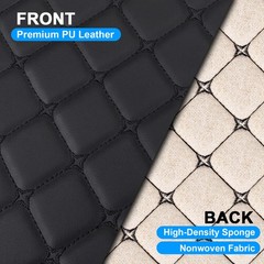 Quilted Pebble Grain Faux Leather Fabric 6mm Foam Backed Upholstery 63″ Wide