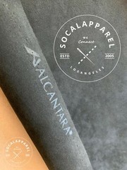 ALCANTARA Black Genuine Made in Italy Square Foot 12″ x 12” WITH BACKING