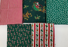 1/4 YARD BUNDLE OF 5 – PACK #8 – CHRISTMAS