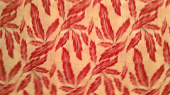 Fabric Red Rooster “Feathers & Leaves” 3 Pieces Feather/Rooster Leaves/Tree $2