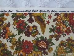 5172. House ‘N Home AMERICANA AUTUMNAL PRINT Cotton FABRIC – 44″ x 3-3/4 yds.