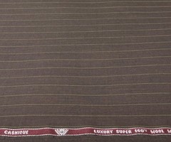 Holland & Sherry Brown Green Stripe Wool Cashmere Silk Fabric – 3.80m x 1.50m