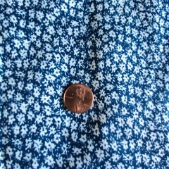 BTY Micro Print Apparel Fabric Dark Teal Cotton Fiber