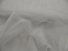 Fabric Polyester Tulle Sheer Silver Gray 54 inch wide DD318