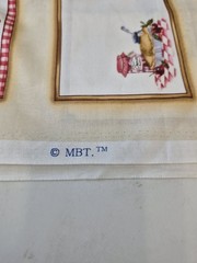 Vintage MBT Recipe Card Fabric 33×43 Kitchen Cooking Theme