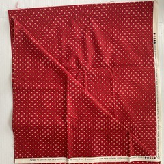 Moda Fabric Red Foulard Yellow Leaf/Fire Flames “Lorraine” American Jane 75×45”