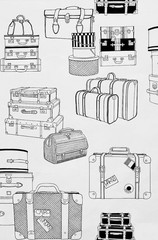 Alexander Henry Ghastlie Valise Luggage by Half Yard