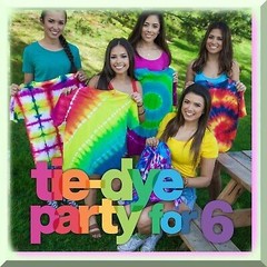 Rainbow Tie Dye Party Pack with 18 Bottles