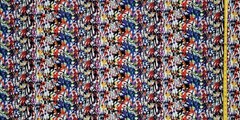 EVANGELION EVOLUTION WHITE ANIME 1 YARD FABRIC ( 36″ X 58″ ) BRAND NEW