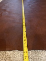 Nassimi Dimension Earth Brown Faux Leather Upholstery Fabric Vinyl 2.1 Yards