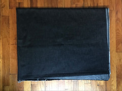 12oz Black Denim Fabric 3 Yards 62” Wide Mediumweight Cotton