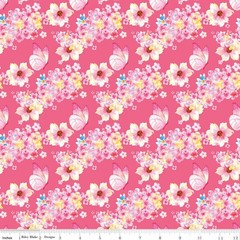 Painted Petals, 5″ x 5″ Squares, Riley Blake $3.99 Ships ANY Amount Of Fabric