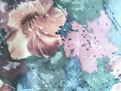 Stanley King Studio Home Decorating Fabric Lg Floral Print Polished Cotton 3 yd