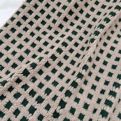 50*145cm Lamb Wool Jacquard Fabric for Winter Coats Pajamas Sofa DIY Sewing NEW