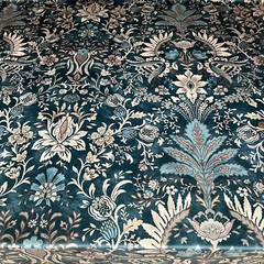 1.1 Metres iLiv Pavilion Adriatic Velvet Curtain Upholstery Cushion Blind Fabric