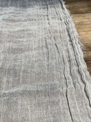 Cotton Gauze Organic Crinkle Cheesecloth Fabric By 2 Yards Undyed / 70 inches