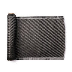 5/10 FT x 8” Real Carbon Fiber Fabric Cloth Roll 3k 200gsm Twill Weave Black