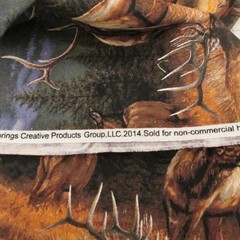 Cotton Fabric Wild Wings Brighton Passage Scenic Elk by Springs 2yd 9″ x 42″