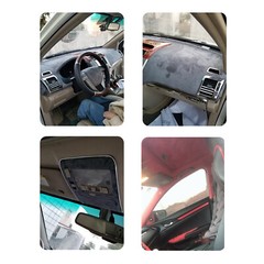 8.33’L x 5’W Gray Suede Headliner Fabrics Foam Backed Car Roof Replace Material