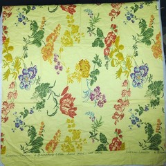 Brunschwig & Fils Chateau Landon Floral Fabric 1 Yard x 56″ Yellow Chintz