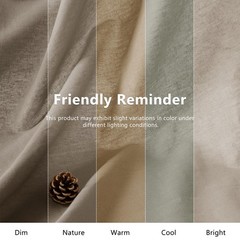 NSGZ Natural Linen Cotton Fabric 1 Yard 61″ Wide, 1 Yard,