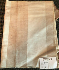 AST A. Sommer Textiles Natural Stripe 34 x 26″ Linen Blend Fabric Sample