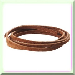 Brown Suede Lace 1/8 inch x 25 yards