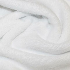 Supersoft Coral Fleece Fabric Material – WHITE