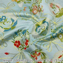 Chinese Satin Floral Fabric Cloth Handcraft DIY Material Sewing Coat Garment
