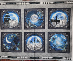 La Luna – 6 Squares Moons Panel Print by Jason Yenter In The Beginning