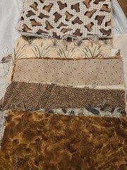 Outdoor Fishing Cabins Animals Hiking Boots Etc Cotton Quilt Remnants Fabric