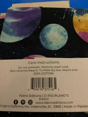 NEW FABRIC EDITIONS 1 YARD COTTON PLANETS PRECUT SEWING & CRAFT FABRIC 36X42″