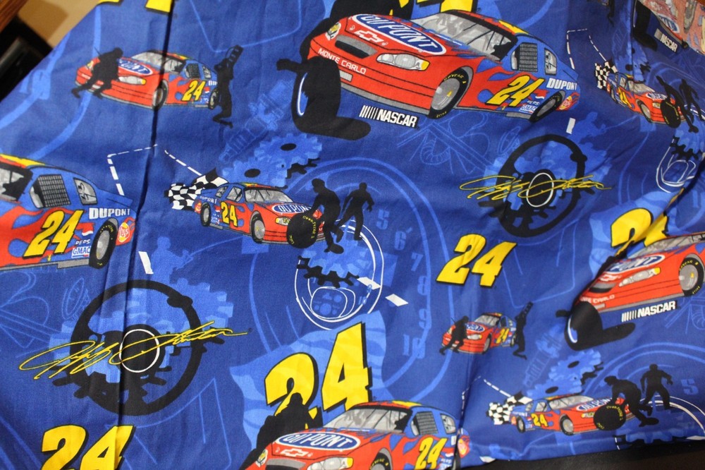 Jeff Gordon #24 Dupont Monte Carlo Nascar Cotton Fabric 75″X46″