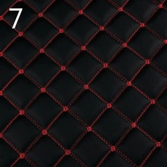 100x158cm Faux Leather Quilted PVC Fabric Car Interior Upholstery Mat