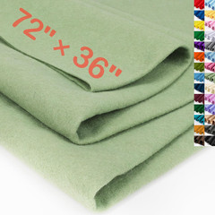 Sage Green Large Felt Fabric 72″ X 36 “(2 Square Yards), 1.4 Mm Thick Soft Felt